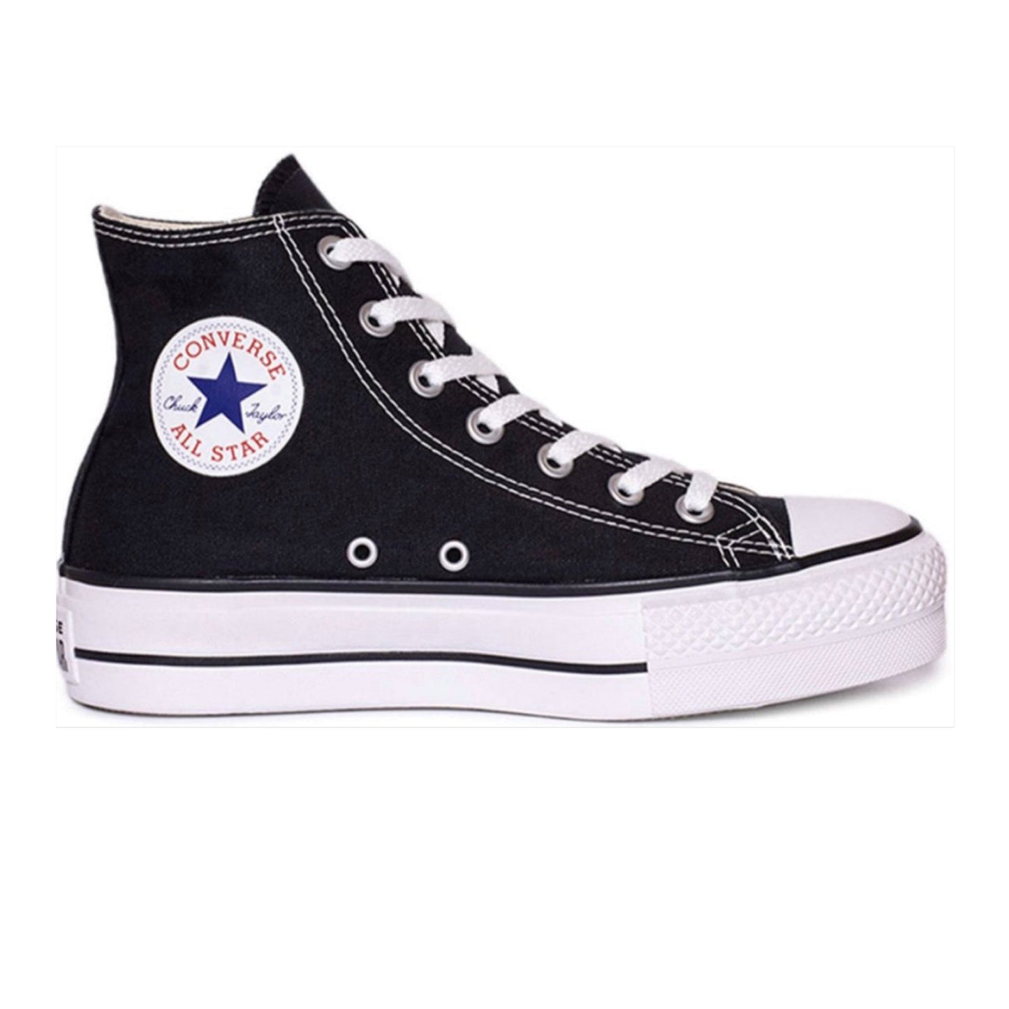 Chucks - All Star plataforma Lona Negra
