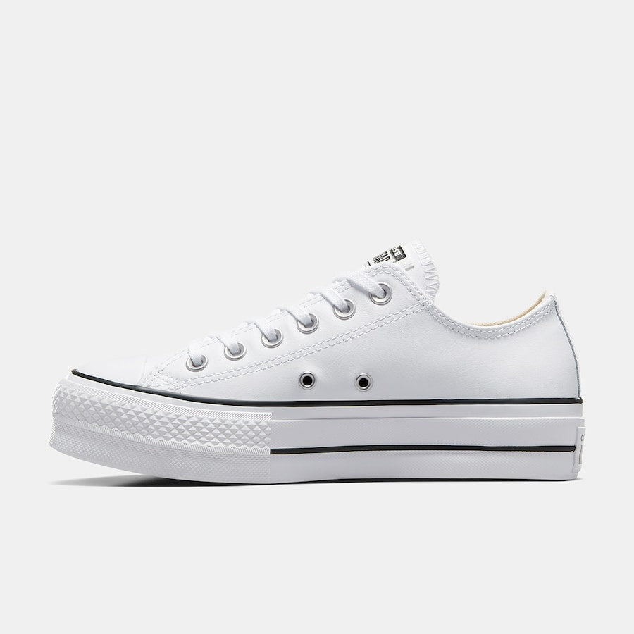 Chucks - All Star Plataforma PoliPiel Blanca baja