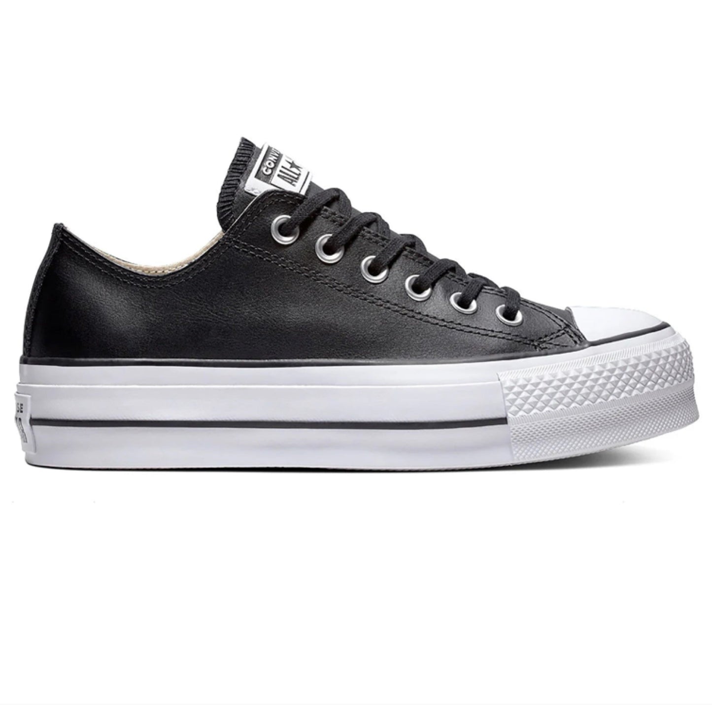 Chucks - All Star Plataforma PoliPiel Negra baja