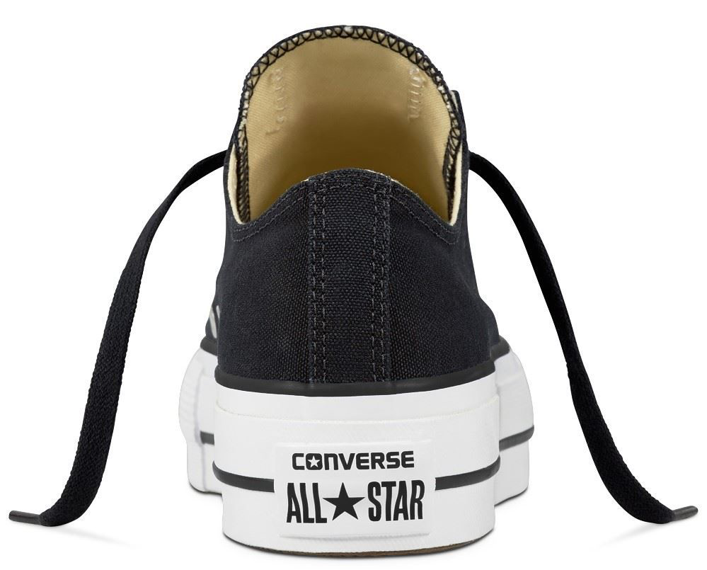 Chucks - All Star Plataforma Lona Negra Baja