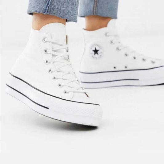 Chucks - All Star polipiel Blanca alta