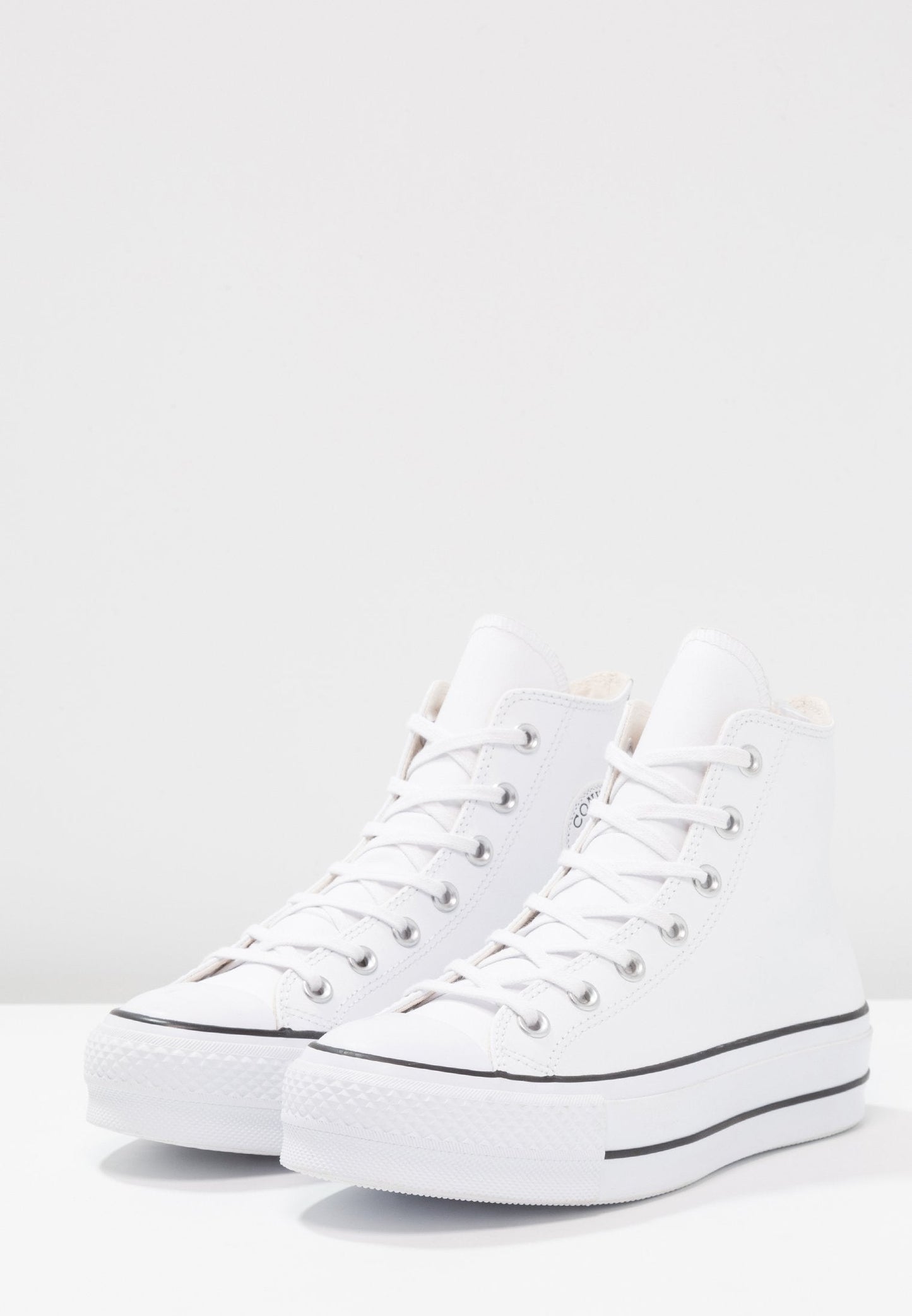 Chucks - All Star Plataforma Polipiel Blanca