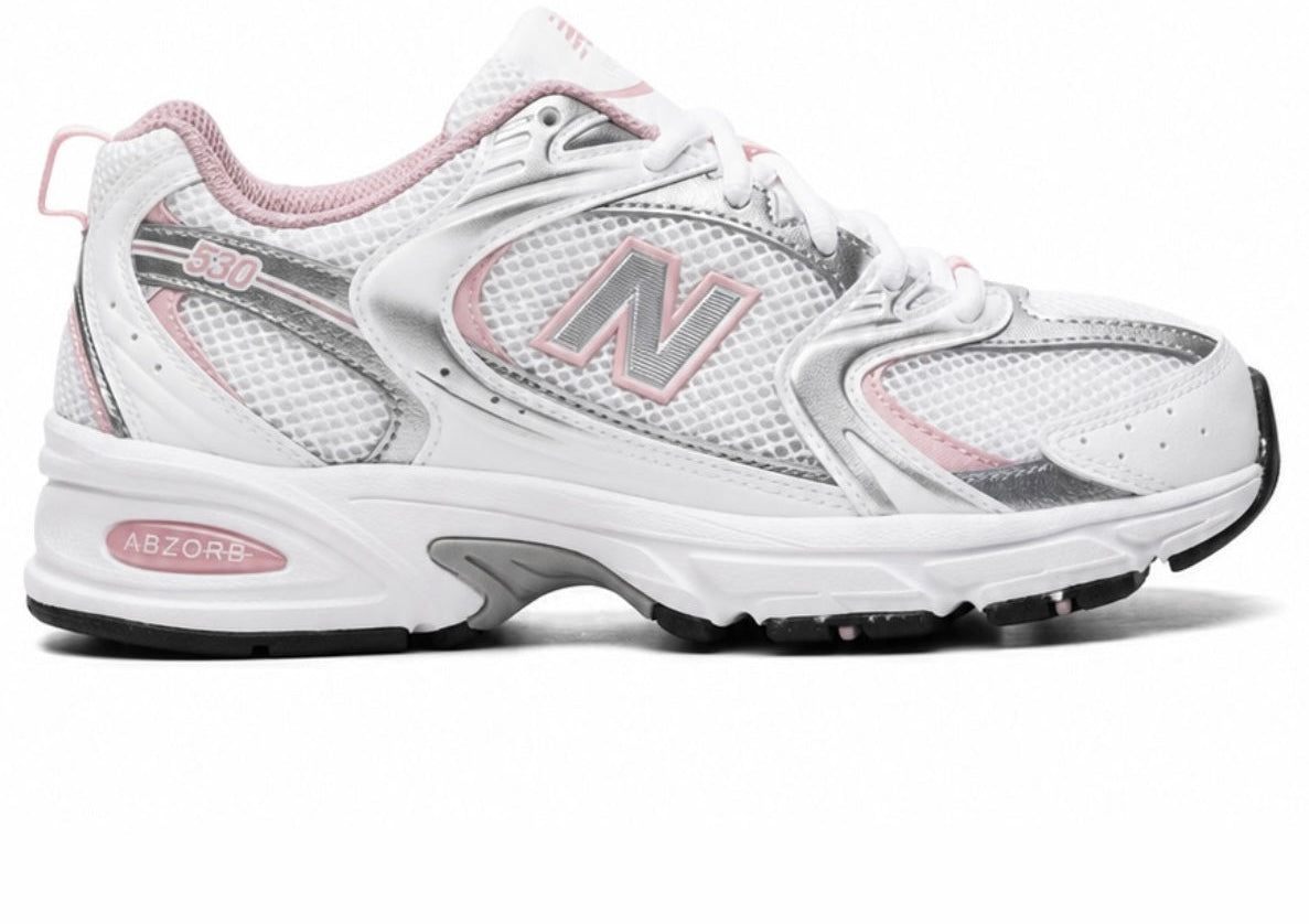 New Balance 530 White Rosa/Silver Metalic
