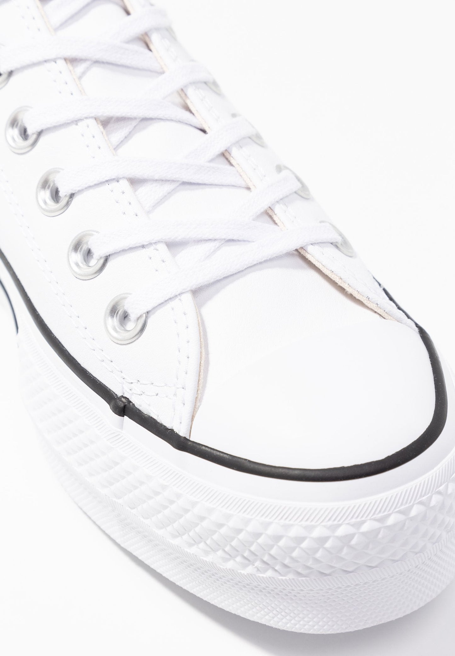 Chucks - All Star Plataforma PoliPiel Blanca