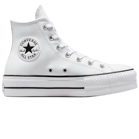 Chucks - All Star Plataforma Polipiel Blanca